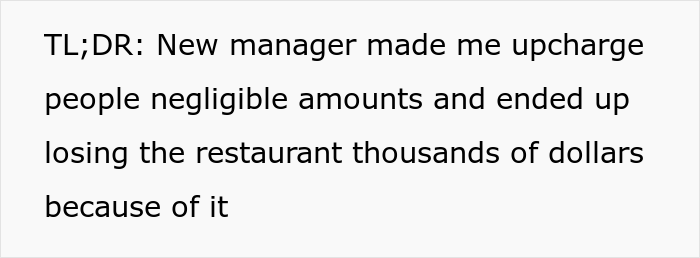 New Manager Makes A Fool Of Himself While Losing The Restaurant Thousands Of Dollars After Employee Maliciously Complies With His Dumb Rule