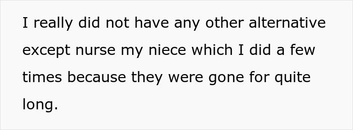 "I Don't Know What She Expected Me To Do": Disgusted Woman Berates SIL For Breastfeeding Her Baby "I Don't Know What She Expected Me To Do": Disgusted Woman Berates SIL For Breastfeeding Her Baby