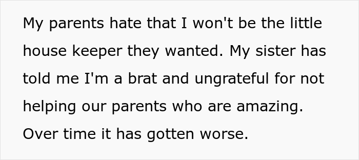 Daughter Treated Like A Maid Decides To Leave Family On Her 18th Birthday, Younger Sister Thinks She’s Being A Jerk Daughter Treated Like A Maid Decides To Leave Family On Her 18th Birthday, Younger Sister Thinks She’s Being A Jerk