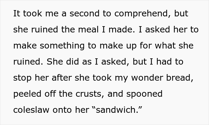 "AITA For Forcing My Sister To Make Dinner After She Poured Maple Syrup Into My Pasta?" "AITA For Forcing My Sister To Make Dinner After She Poured Maple Syrup Into My Pasta?"