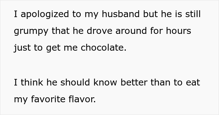 Guy Spends Hours Driving To Replace His Wife’s Favorite Chocolates After Being Caught Eating Them