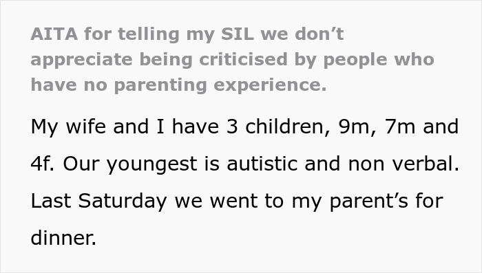 Woman Keeps Criticizing Her BIL For Not Taking His Autistic Kid To A Theme Park, Throws A Fit After Getting Put In Her Place