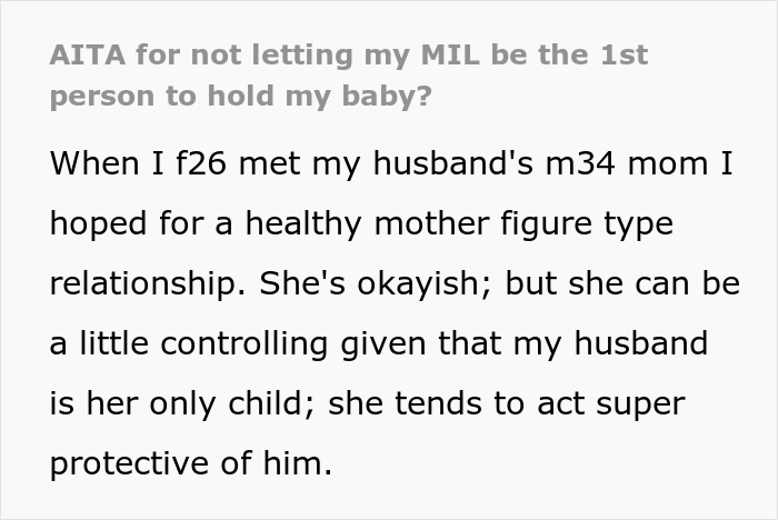 Mother-In-Law Insists On Holding Her Newborn Grandchild First, Goes Ballistic When The Wish Doesn’t Get Fulfilled