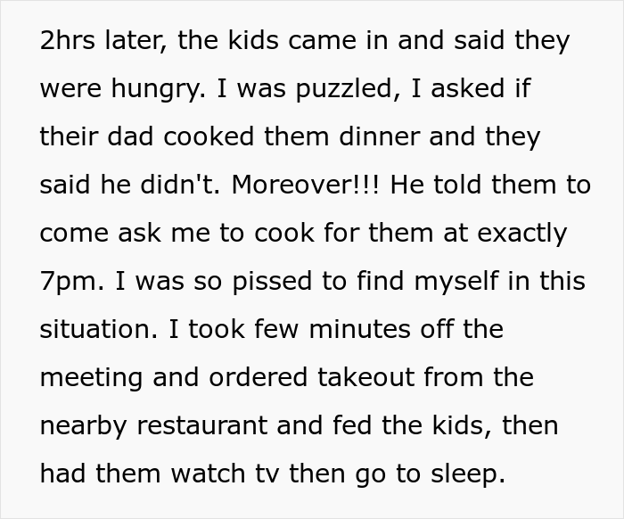 Husband Goes To Meet Friends And Tricks Wife Into Making Dinner For His Kids, Is Livid After Learning She Ordered Takeout Husband Goes To Meet Friends And Tricks Wife Into Making Dinner For His Kids, Is Livid After Learning She Ordered Takeout