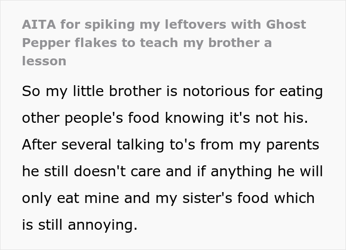 “He Didn’t Stop Crying For An Hour”: Guy Adds Ghost Pepper Flakes To His Leftover Pizza To Punish A Food-Thieving Sibling