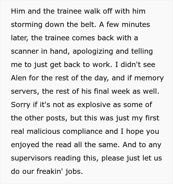 Toxic Micromanaging Boss Tells Employee To Disregard Rules Only To Punish Them For It, Employee Maliciously Complies The Next Time, Boss “Disappears” Toxic Micromanaging Boss Tells Employee To Disregard Rules Only To Punish Them For It, Employee Maliciously Complies The Next Time, Boss “Disappears”