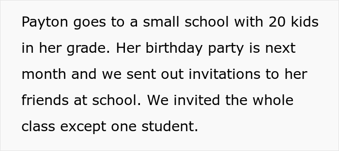 Mom Livid Her Daughter Was The Only One In Her Class Not Invited To A 7-Year-Old’s Birthday Because She Bullied The Birthday Girl Mom Livid Her Daughter Was The Only One In Her Class Not Invited To A 7-Year-Old’s Birthday Because She Bullied The Birthday Girl