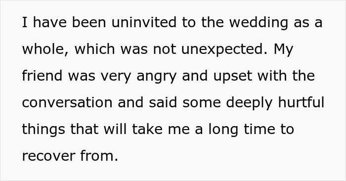 Bride Doesn't Want Her Best Friend In Wedding Photos Because Her "Bump Would Be Too Distracting", She Drops Out Bride Doesn't Want Her Best Friend In Wedding Photos Because Her "Bump Would Be Too Distracting", She Drops Out