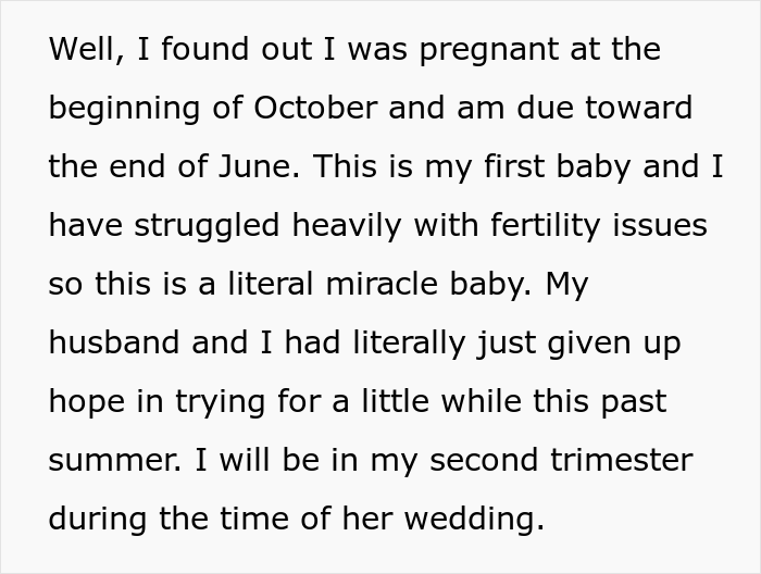 Bride Doesn't Want Her Best Friend In Wedding Photos Because Her "Bump Would Be Too Distracting", She Drops Out Bride Doesn't Want Her Best Friend In Wedding Photos Because Her "Bump Would Be Too Distracting", She Drops Out