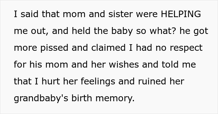 Mother-In-Law Insists On Holding Her Newborn Grandchild First, Goes Ballistic When The Wish Doesn’t Get Fulfilled Mother-In-Law Insists On Holding Her Newborn Grandchild First, Goes Ballistic When The Wish Doesn’t Get Fulfilled