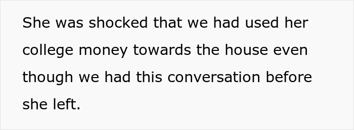 20 Y.O. Decided To Go Back To College, Found Out That Her Parents Spent All 30K They Saved Up For Her Education To Remodel Their Kitchen 20 Y.O. Decided To Go Back To College, Found Out That Her Parents Spent All 30K They Saved Up For Her Education To Remodel Their Kitchen