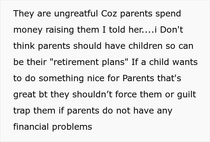 Mom Thinks Her Daughter Should Support Her Financially As She Did For Her As A Child, The Internet Disagrees Mom Thinks Her Daughter Should Support Her Financially As She Did For Her As A Child, The Internet Disagrees