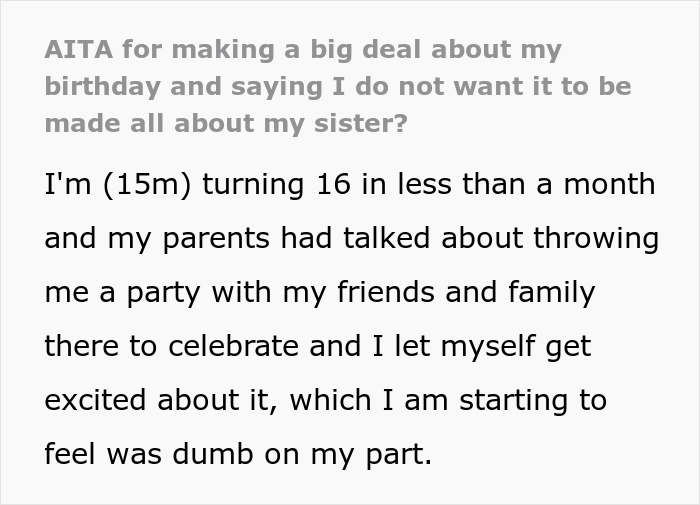 Parents Cancel 15 Y.O. Son’s Birthday Party As Their Favored Daughter Was Not Interested In It