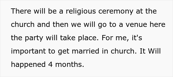 Evangelical Sister Gets Crossed Out From The Wedding Guest List After She Gets Into Religious Argument With Catholic Bride Evangelical Sister Gets Crossed Out From The Wedding Guest List After She Gets Into Religious Argument With Catholic Bride
