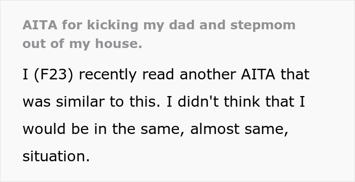 Woman Tells 23 Y.O. Stepdaughter To Move Out, Gets Evicted After Failing To Realize She Owns The House Woman Tells 23 Y.O. Stepdaughter To Move Out, Gets Evicted After Failing To Realize She Owns The House