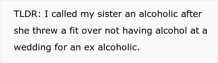 Woman Lashes Out At A Bride Who Decided Not To Serve Any Alcohol During The Wedding Because She Used To Be An Alcoholic
