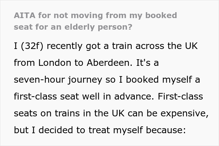 Woman Pays A Lot Of Money For A Comfortable Seat On The Train, Elderly Woman Wants Her To Move Woman Pays A Lot Of Money For A Comfortable Seat On The Train, Elderly Woman Wants Her To Move