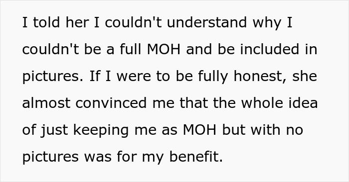 Bride Doesn't Want Her Best Friend In Wedding Photos Because Her "Bump Would Be Too Distracting", She Drops Out Bride Doesn't Want Her Best Friend In Wedding Photos Because Her "Bump Would Be Too Distracting", She Drops Out