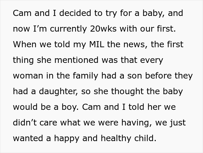 MIL Is Furious At Son's Wife For Expecting A Girl Instead Of A Boy, Drama Ensues
