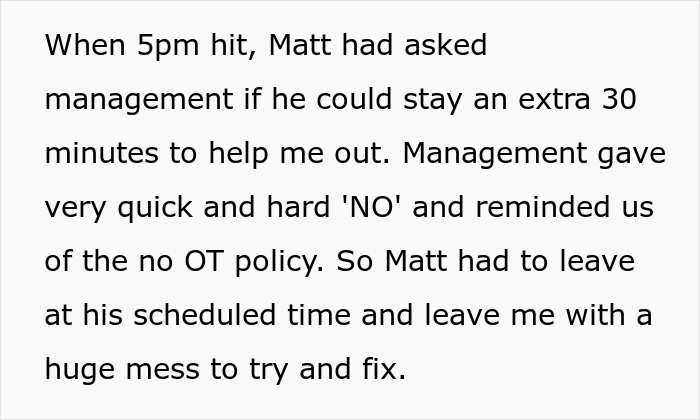 "'Absolutely No OT' - Sure Thing Boss": Malicious Compliance Ensues After Boss Makes A No Overtime Rule