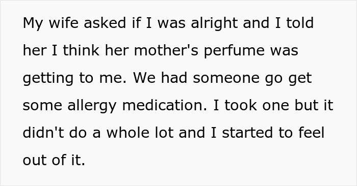 "Am I The Jerk For Asking My MIL To Leave Our Wedding Because Her Perfume Was Bothering Me?"