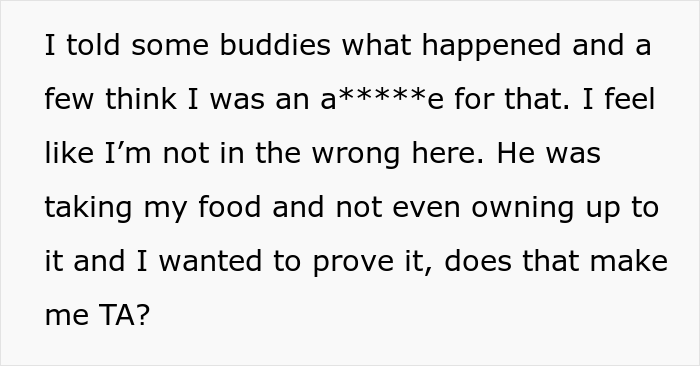 Guy Switches To Regular Milk To Prove His Lactose Intolerant Roommate Is Stealing His Food Guy Switches To Regular Milk To Prove His Lactose Intolerant Roommate Is Stealing His Food