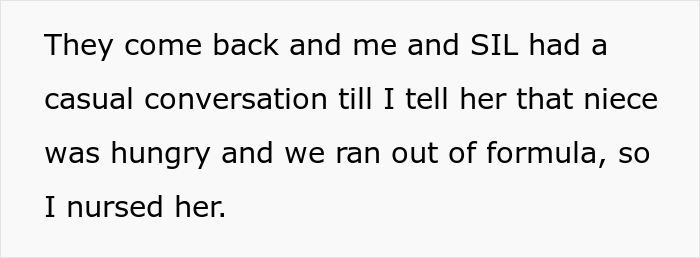 "I Don't Know What She Expected Me To Do": Disgusted Woman Berates SIL For Breastfeeding Her Baby "I Don't Know What She Expected Me To Do": Disgusted Woman Berates SIL For Breastfeeding Her Baby
