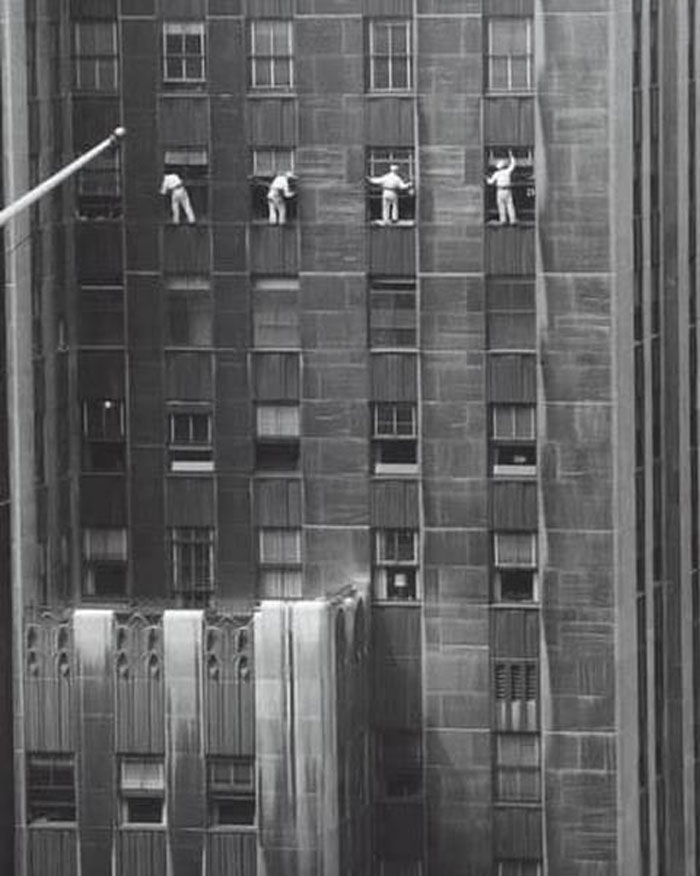 Window Cleaners In New York City, Circa 1958