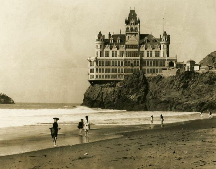 San Francisco's Iconic Cliff House, Shortly Before It Was Destroyed By Fire In 1907