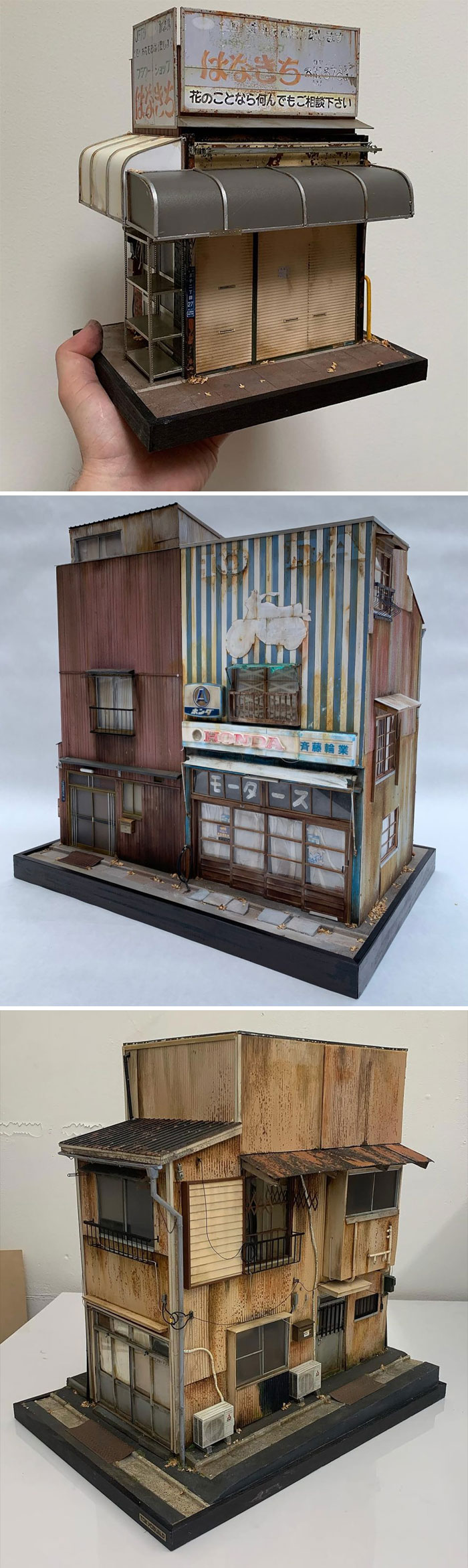 Christopher Robin Nordstrom, edificios japoneses en miniatura