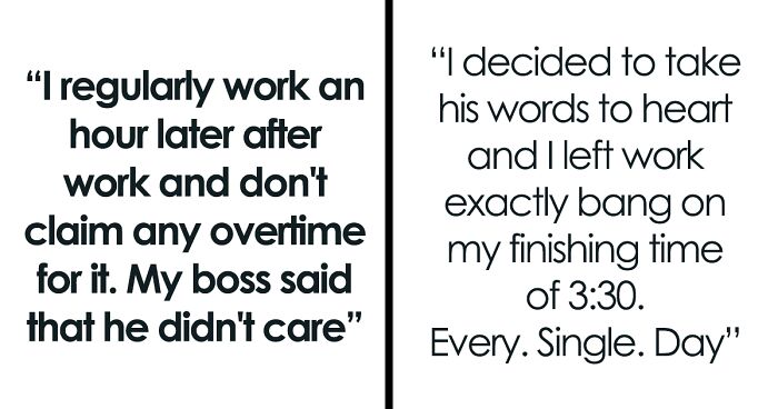 Employee Decides To Stop Working Overtime After Getting In Trouble For Being 3 Minutes Late