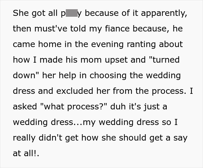 Man Returns His Fiancée’s Wedding Dress To Respect His Mom’s “Vision”, Gets Screamed At