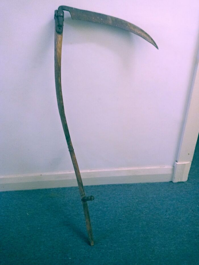 Antique Scythe... Still Sharp , Even Used It ( For Cutting Grass Not Gathering Souls!)