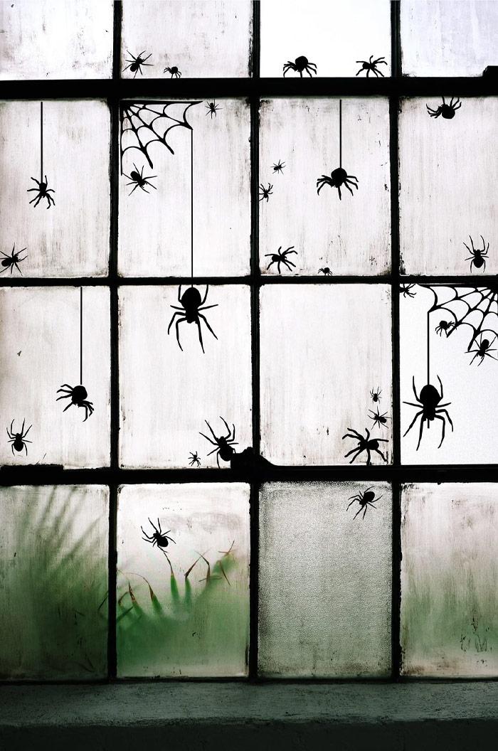 Halloween Spider Window Stickers
