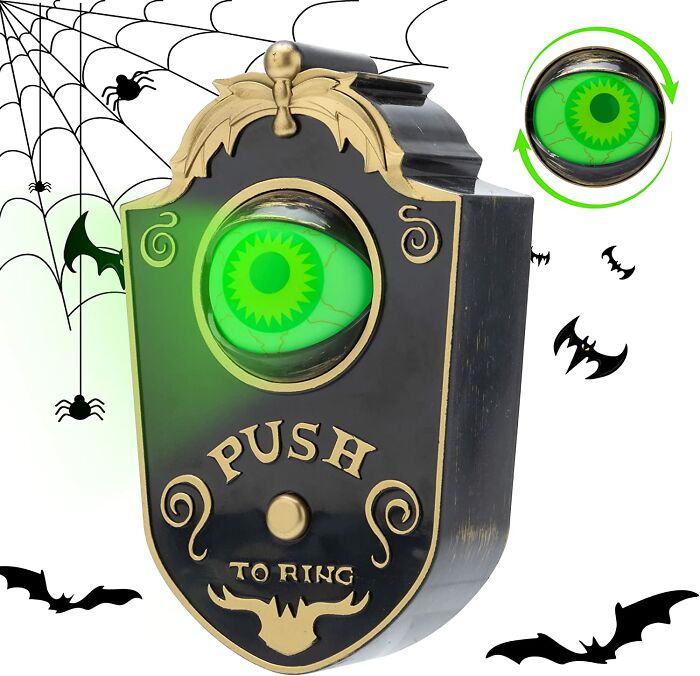 Halloween Doorbell Decor With Spooky Sounds