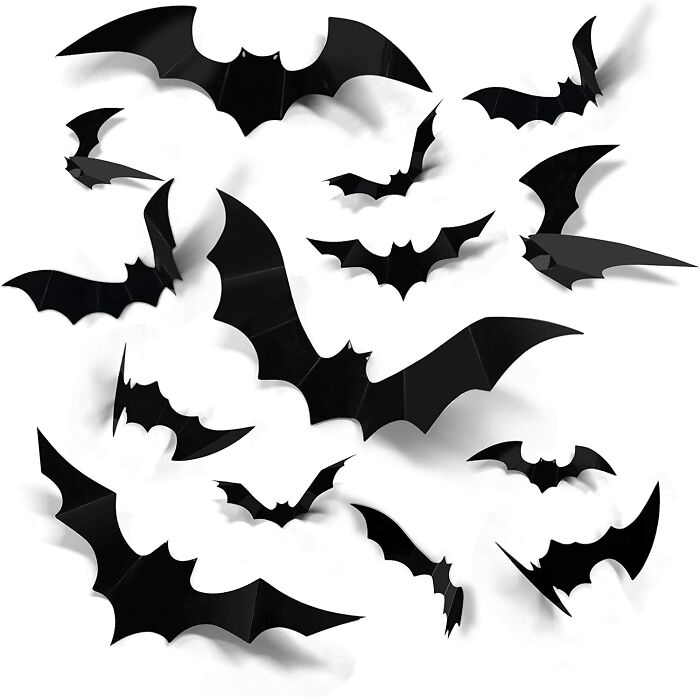 Halloween 3D Wall Stickers Bats Decoration
