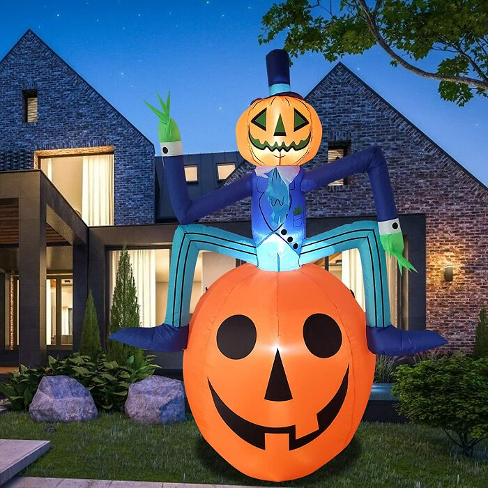 Halloween Inflatable Mr. Pumpkin Decoration
