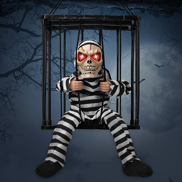 Scary Talking Prisoner Halloween Decoration