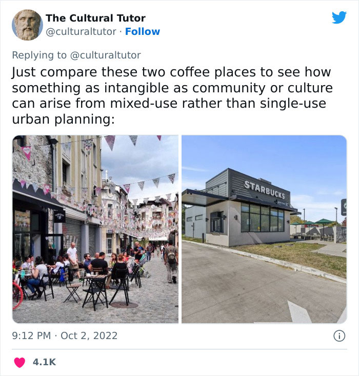 Twitter Account That Offers "A Beautiful Education" Explains Why Some Cities Feel More Alive Than Others Twitter Account That Offers "A Beautiful Education" Explains Why Some Cities Feel More Alive Than Others