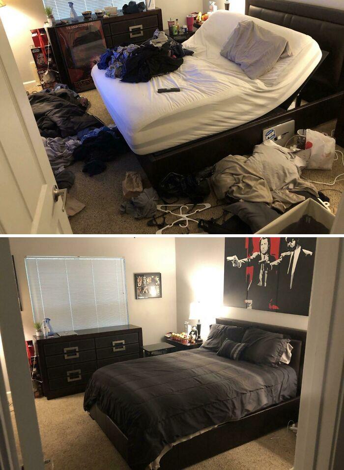 I Helped My Boyfriend Clean His Room!