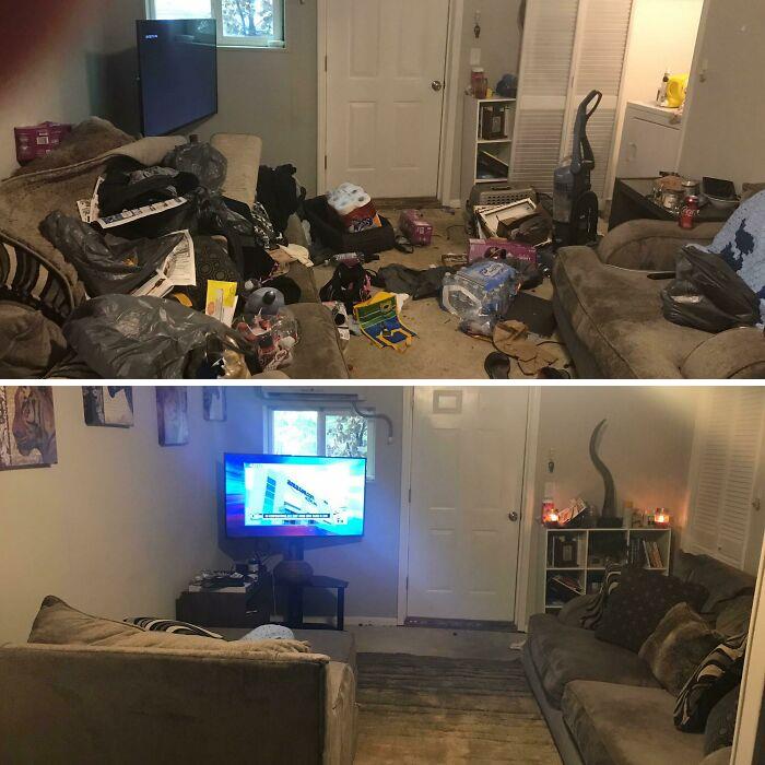 Finally Got My S**t Together And Cleaned And Organized The Living Room