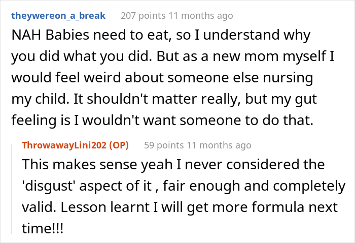 "I Don't Know What She Expected Me To Do": Disgusted Woman Berates SIL For Breastfeeding Her Baby "I Don't Know What She Expected Me To Do": Disgusted Woman Berates SIL For Breastfeeding Her Baby