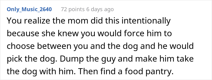 Woman Asks If She Is Being Selfish For Wanting Her Husband’s Dog Gone When It Ate Her Food She Got For The First Time In 2 Days Woman Asks If She Is Being Selfish For Wanting Her Husband’s Dog Gone When It Ate Her Food She Got For The First Time In 2 Days