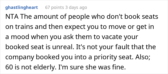 Woman Pays A Lot Of Money For A Comfortable Seat On The Train, Elderly Woman Wants Her To Move Woman Pays A Lot Of Money For A Comfortable Seat On The Train, Elderly Woman Wants Her To Move