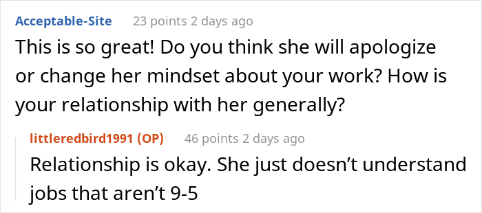 "Don't Like My 'Silly' Job, You Don't Get Its 'Silly' Perks": Woman Is Appalled At Soon-To-Be MIL After She Made Fun Of Her Job "Don't Like My 'Silly' Job, You Don't Get Its 'Silly' Perks": Woman Is Appalled At Soon-To-Be MIL After She Made Fun Of Her Job