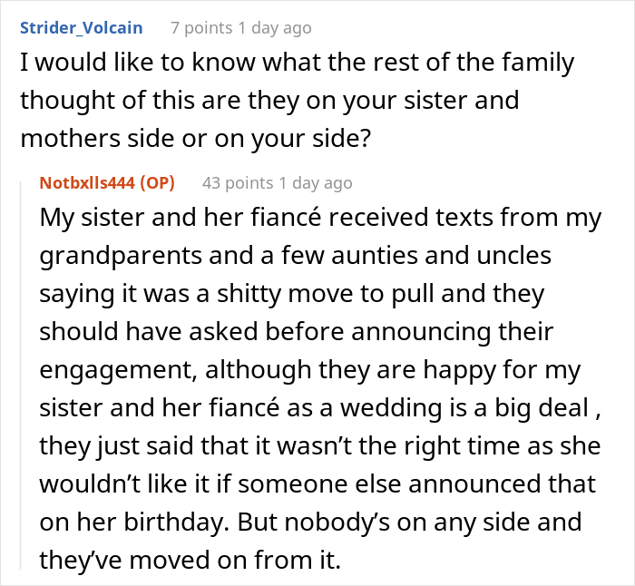 People Support This 16 Y.O. Who Left Her Own Birthday Party After Sister Stole The Spotlight By Announcing Her Engagement