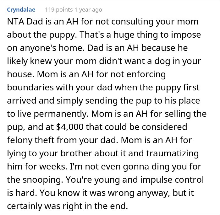 Family Drama Ensues After Dad Gifts His Son A Dog, Mom Sells It For $4K And Says That It Ran Away Family Drama Ensues After Dad Gifts His Son A Dog, Mom Sells It For $4K And Says That It Ran Away