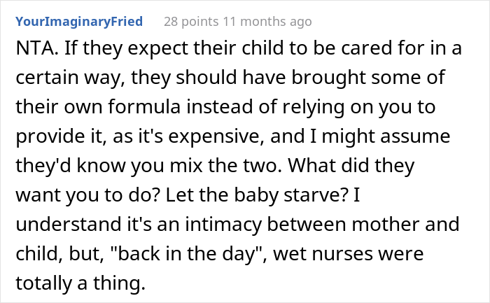 "I Don't Know What She Expected Me To Do": Disgusted Woman Berates SIL For Breastfeeding Her Baby "I Don't Know What She Expected Me To Do": Disgusted Woman Berates SIL For Breastfeeding Her Baby