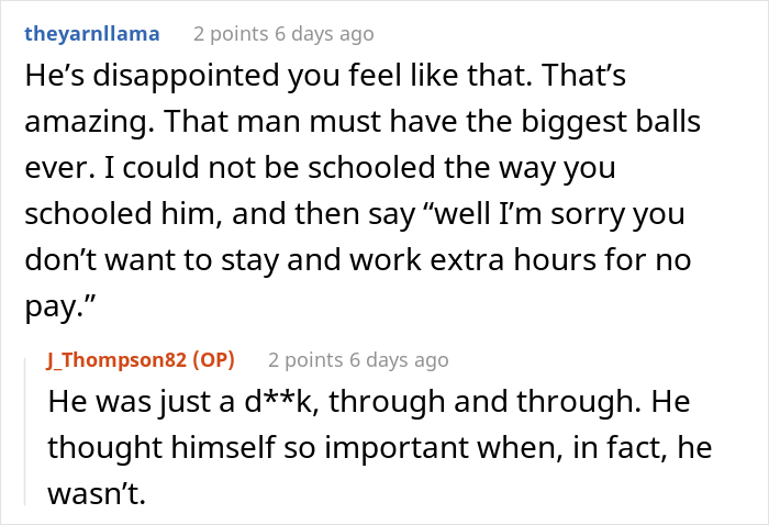 Employee Decides To Stop Working Overtime After Getting In Trouble For Being 3 Minutes Late Employee Decides To Stop Working Overtime After Getting In Trouble For Being 3 Minutes Late