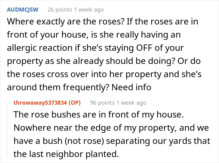Woman Refuses To Remove Her Rose Garden, So Allergic Neighbor Takes Care Of It Herself And Gets The Cops Called On Her